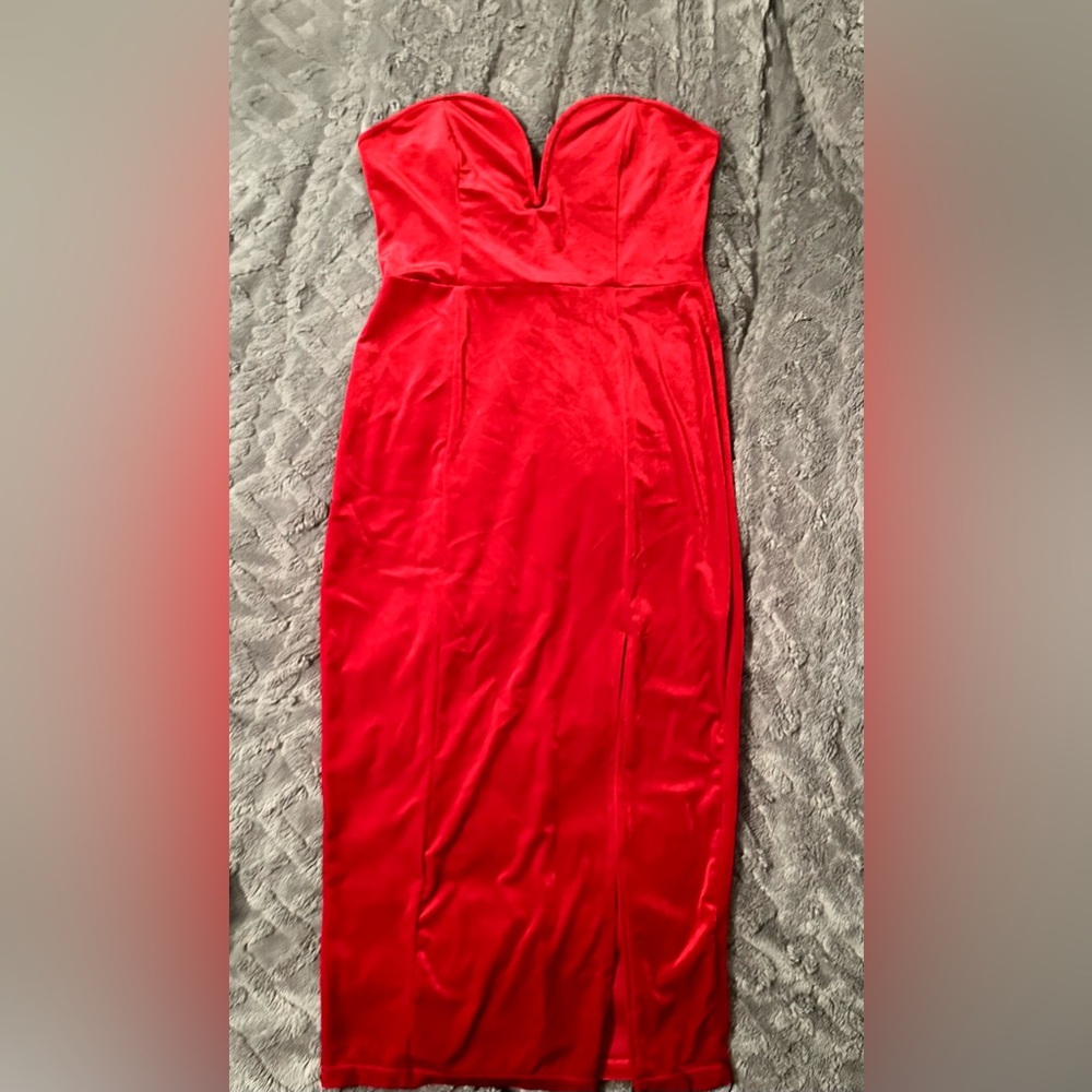 Sweetheart Neckline Suede Dress